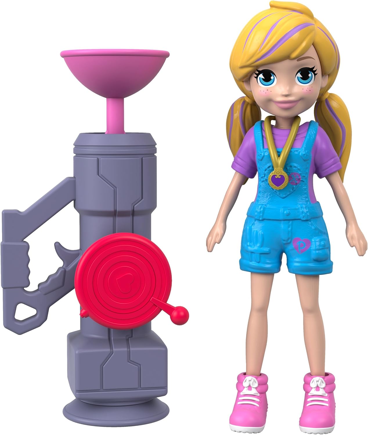 Polly Pocket Boneca Mattel Active Pose - Zip n' Blast Polly