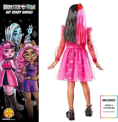 Rubie Fantasia infantil oficial de Monster High Draculaura Deluxe de, vestido extravagante infantil