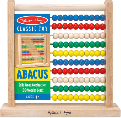 Melissa e Doug Abacus | Brinquedo de Desenvolvimento | Habilidades Motoras | Idade 3+ | Presente para menino ou menina