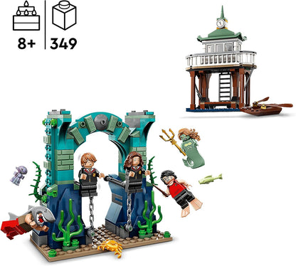 LEGO Torneio Tribruxo Harry Potter: O Lago Negro, Cálice de Fogo Conjunto de brinquedos de construção para crianças, meninos e meninas com modelo de barco e 5 minifiguras 76420