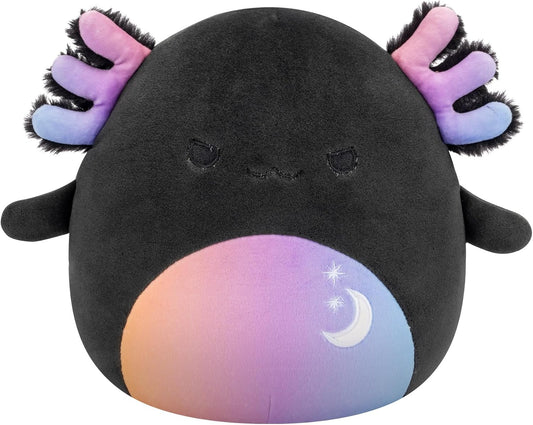 Squishmallows Original 7,5 polegadas Halloween Zanda, o Axolotl cinza-carvão