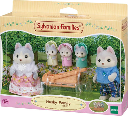 Sylvanian Families Família Husky - conjunto de casa de bonecas 5636