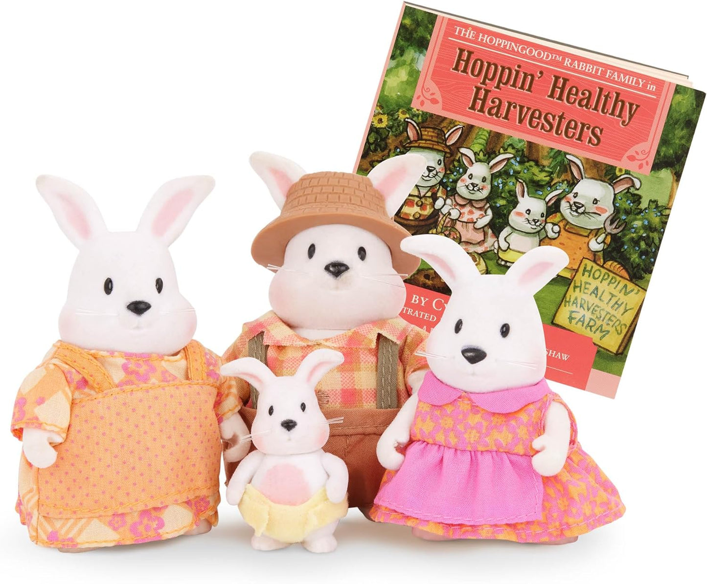 Li’l Woodzeez – Família Handydandy Mouse – Conjunto de brinquedos de 5 peças com estatuetas de animais em miniatura e livro de histórias – Brinquedos e acessórios de animais para crianças a partir de 3 anos