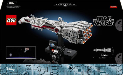 LEGO Conjunto Star Wars Tantive IV, kit de modelo de nave estelar colecionável do 25º aniversário para adultos construirem, veículo icônico de uma nova esperança, casa de recordações, presentes de decoração de escritório para homens, mulheres e fãs 75376