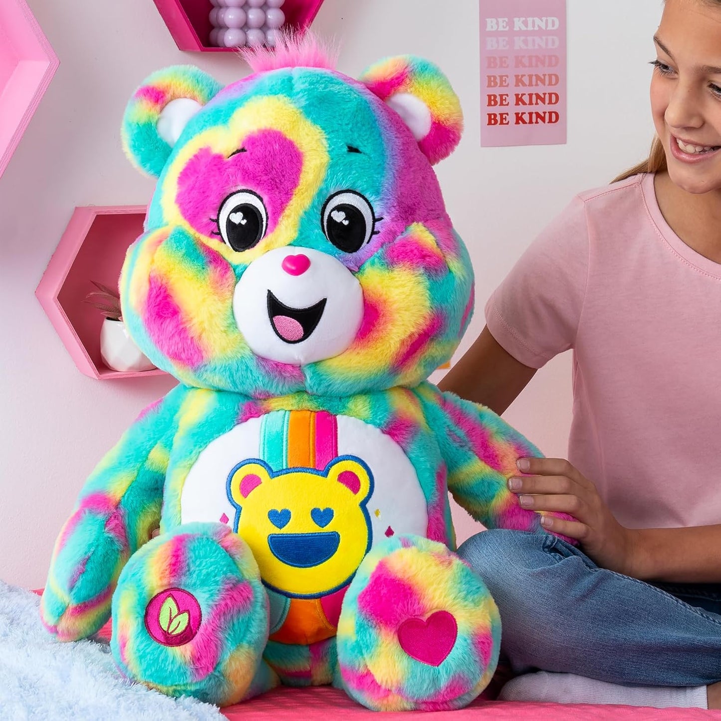 Ursinhos Carinhosos, Urso da União Pelúcia Jumbo de 60 cm, Brinquedo de pelúcia fofo colecionável, Urso de pelúcia gigante, Brinquedos fofinhos para crianças, Brinquedos macios para meninos e meninas, Pelúcia adequado para meninos e meninas 4+