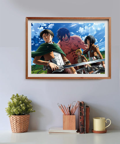 Clementoni - 35139 - Puzzle Attack On Titan - 500 Pièces - Puzzle Adulte, Divertissement Pour Adultes - Fabriqué En Itali