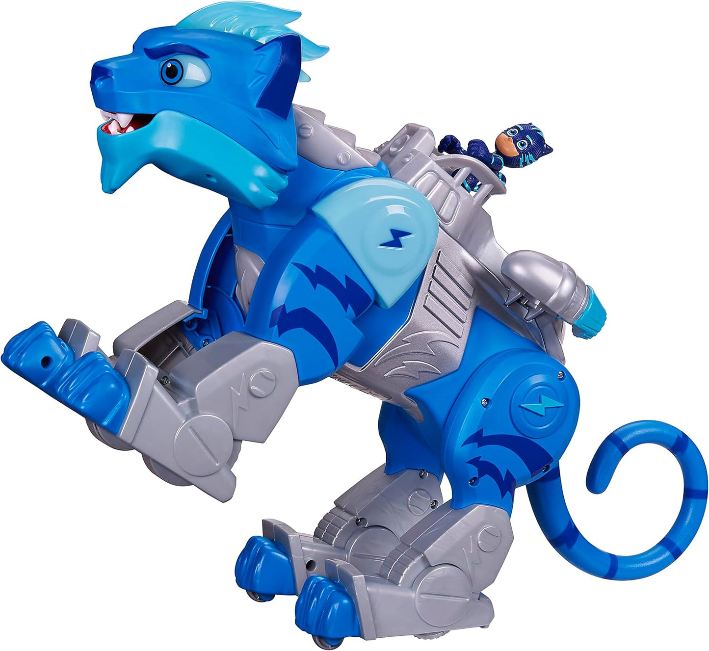 PJ Masks Animal Power Charge e Roar Power Cat Brinquedo pré-escolar, brinquedo motorizado com mais de 20 luzes e sons, 3 anos ou mais