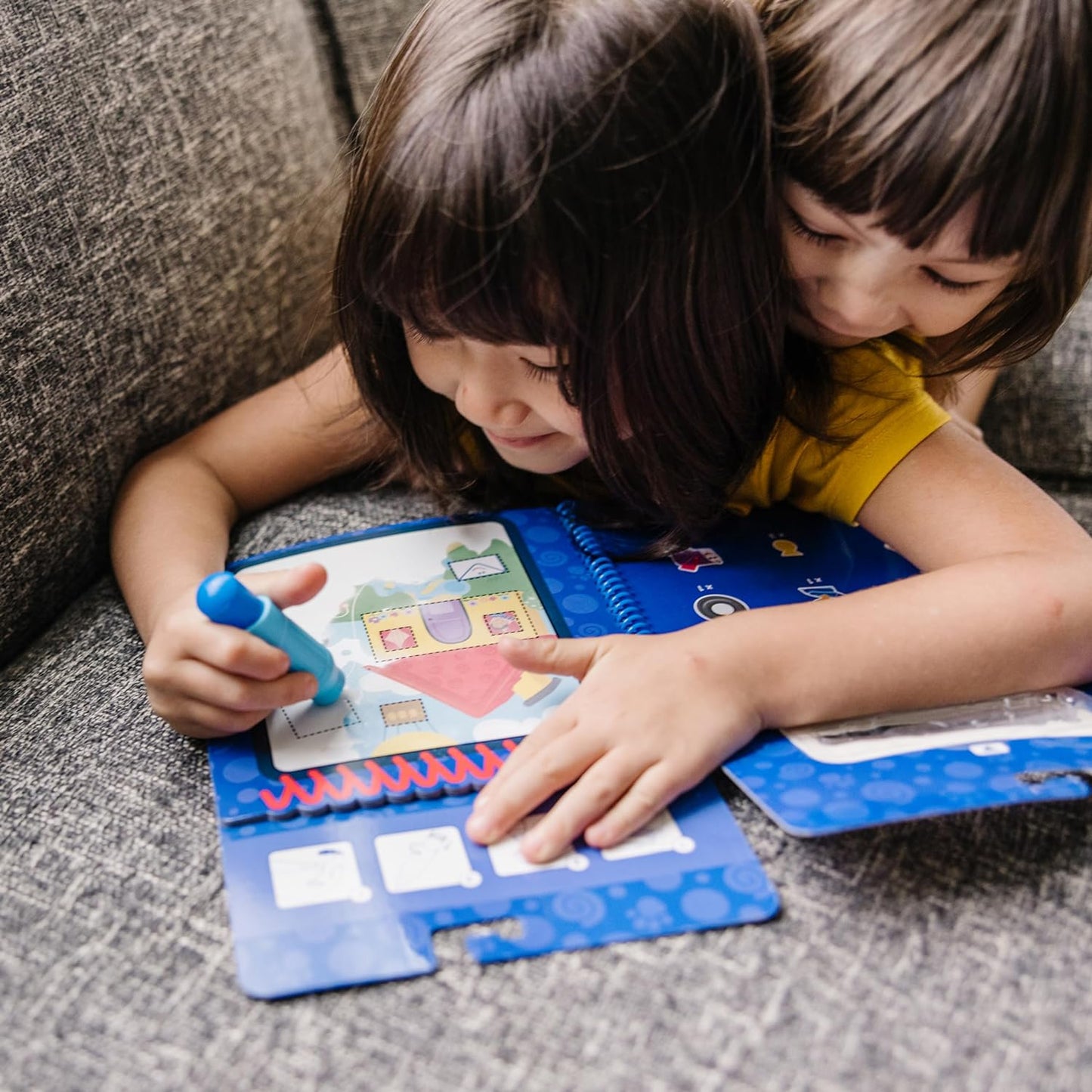 Melissa & Doug Pistas de blues e você! Água UAU!! Livro de viagens revelador de água do alfabeto | Bloco de atividades | 3+ | Presente para menino ou menina