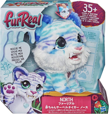 Brinquedo interativo para animais de estimação FurReal North the Sabretooth Kitty, mais de 35 combinações de som e movimento, a partir de 4 anos