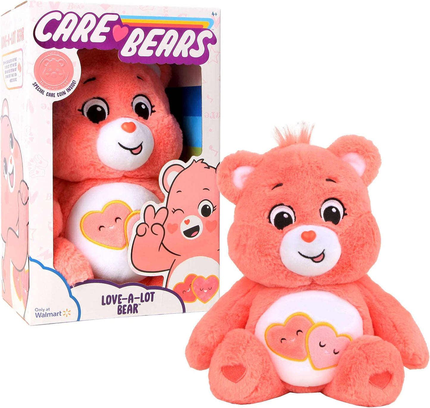 Ursinhos Carinhosos | Urso Love-A-Lot 35cm Pelúcia Média | Brinquedo de pelúcia fofo colecionável, brinquedos fofinhos para crianças, brinquedos macios para meninos e meninas, ursinhos fofos adequados para meninas e meninos de 4 anos ou mais