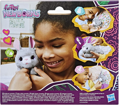 Hasbro F4084 Furreal Recém-nascidos pet Cão ou gato sdos. Abra e feche os olhos Inclui 4 acessórios multicoloridos