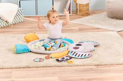 VTech Baby Koala Cuddles Alfombra de Juego, Alfombra de Juego Suave para Juego Sensorial, 5 Accesorios Incluye Mordedor y Sonajero, Efectos de Sonido y Frases Divertidas, Juguete para Bebés de 0, 3, 6, 12 Meses en Adelante, Versión en Inglés