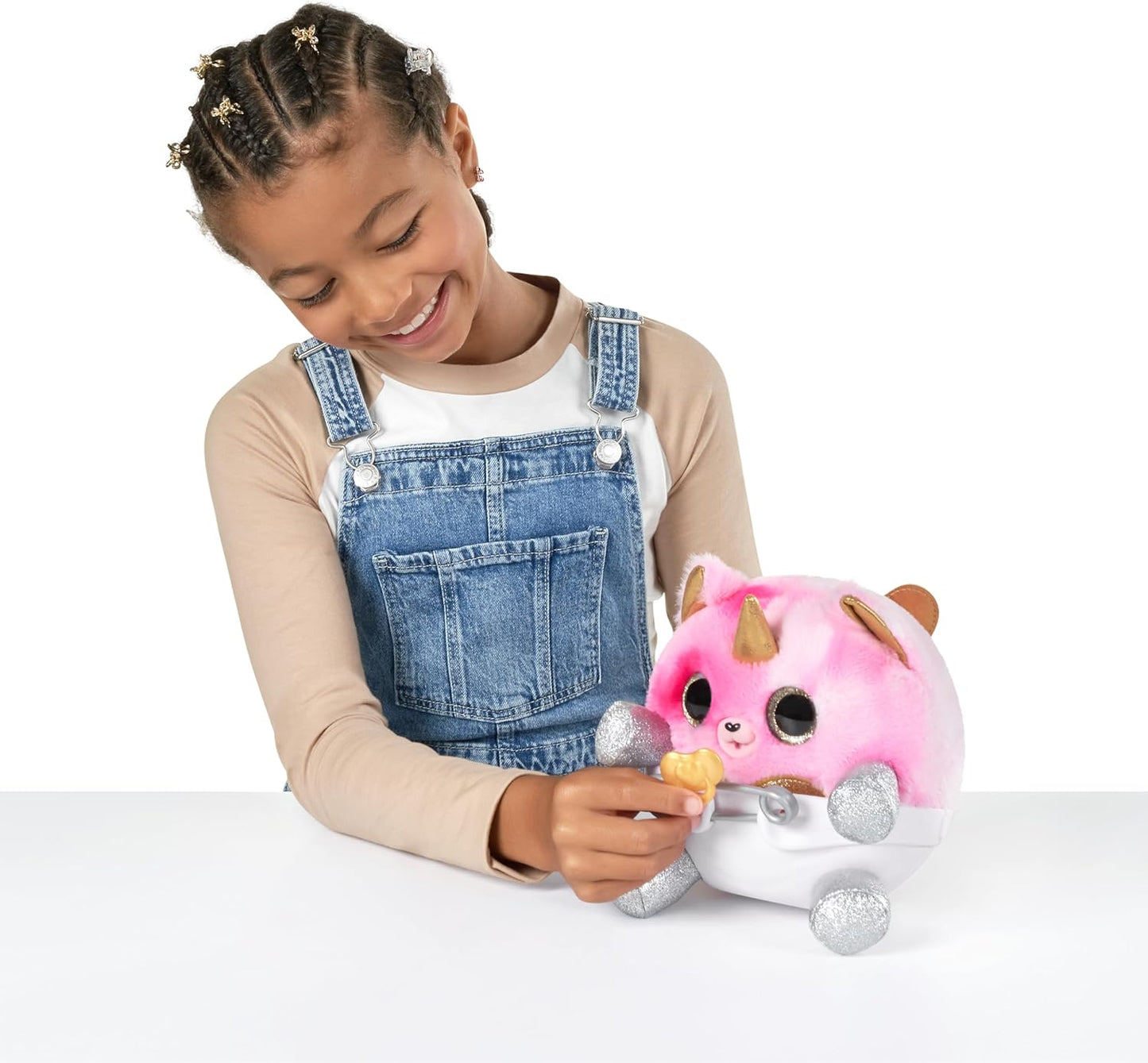 Adopt-A-Corn Surprise Hippo (Coop) da ZURU, mais de 15 surpresas, pelúcia colecionável, bebê, ovos surpresa para meninas e crianças de 3 anos ou mais (Hippo)