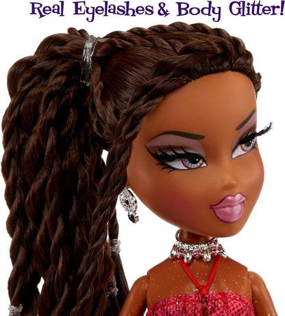 Bratz Boneca de moda de edição especial de 21º aniversário - SASHA - Inclui 2 roupas de moda, 2 pares de sapatos, bolsa e acessórios glamorosos - Relançamento favorito dos fãs - Para crianças e colecionadores com mais de 4 anos