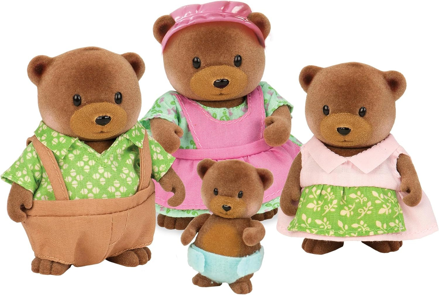 Li'l Woodzeez – Família Healthnuggle Bear – Conjunto de brinquedos de 5 peças com estatuetas de animais em miniatura e livro de histórias – Brinquedos e acessórios de animais para crianças a partir de 3 anos, 6093M