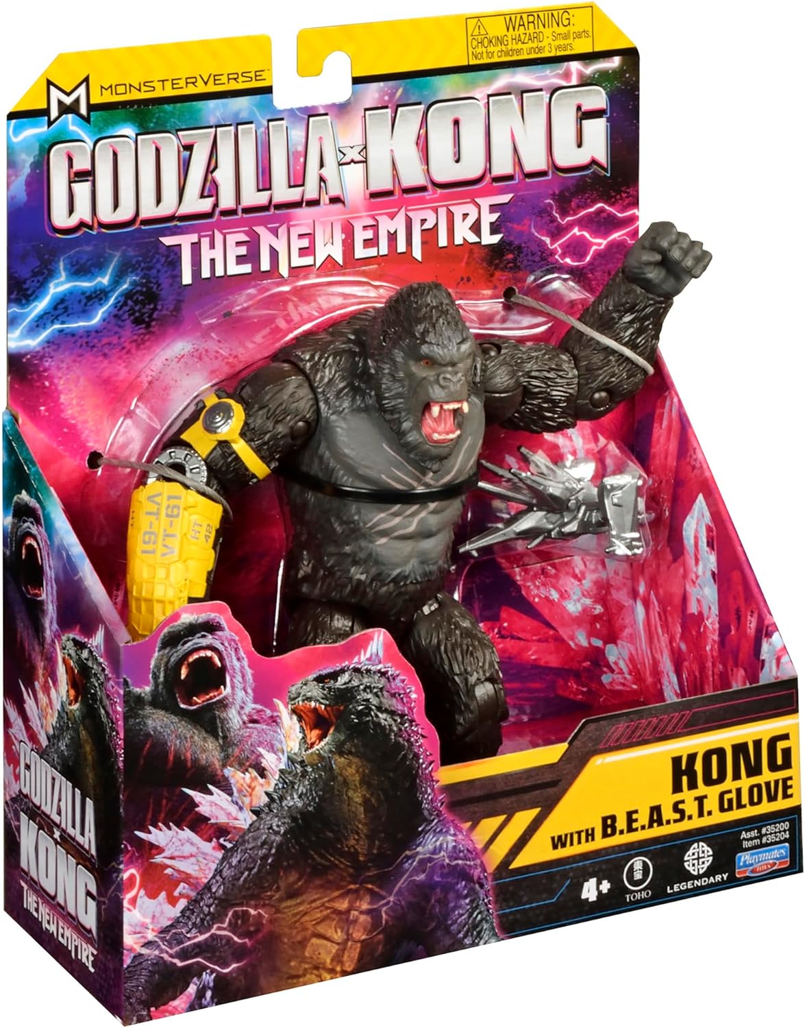 MonsterVerse Godzilla vs. Kong: The New Empire, figura de acción de Kong de 6 pulgadas, personaje icónico de película coleccionable, incluye función de guante BEAST, juguete adecuado para mayores de 4 años