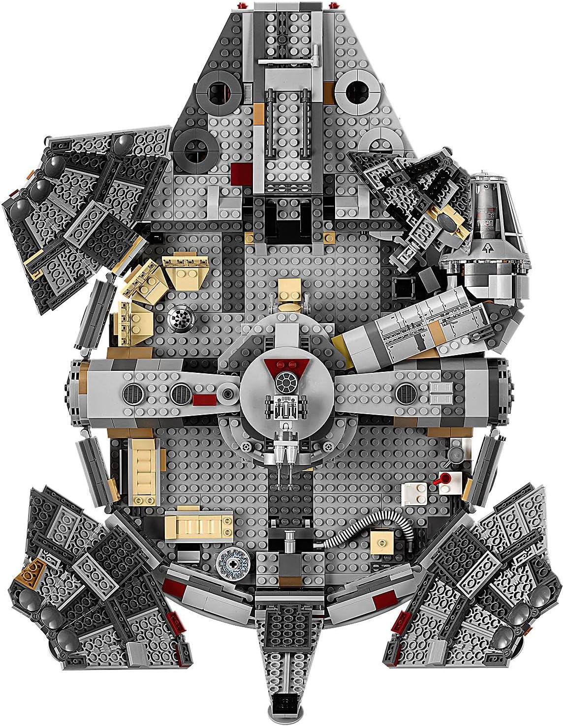 LEGO Star Wars 75257 Millennium Falcon - Conjunto de nave estelar com 5 minifiguras e 2 figuras de Droid inc. Finn, Chewbacca, C3PO e R2D2 - brinquedos de construção para meninos e meninas com mais de 9 anos