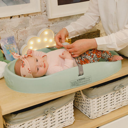 Bumbo Tapete para troca de fraldas - Tapete para troca de fraldas fácil de limpar com arnês de segurança - Antiroll