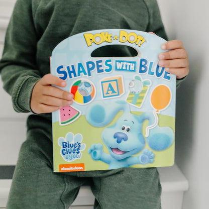 Melissa & Doug As pistas de Blue e você! Livro Infantil - Poke-A-Dot: Formas com Azul