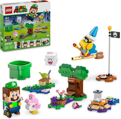 LEGO Super Mario Adventures with Luigi Juguete interactivo, regalo de Nintendo para niños, niñas y jugadores mayores de 6 años, juego de jardín para niños, con figura rosa de Baby Yoshi