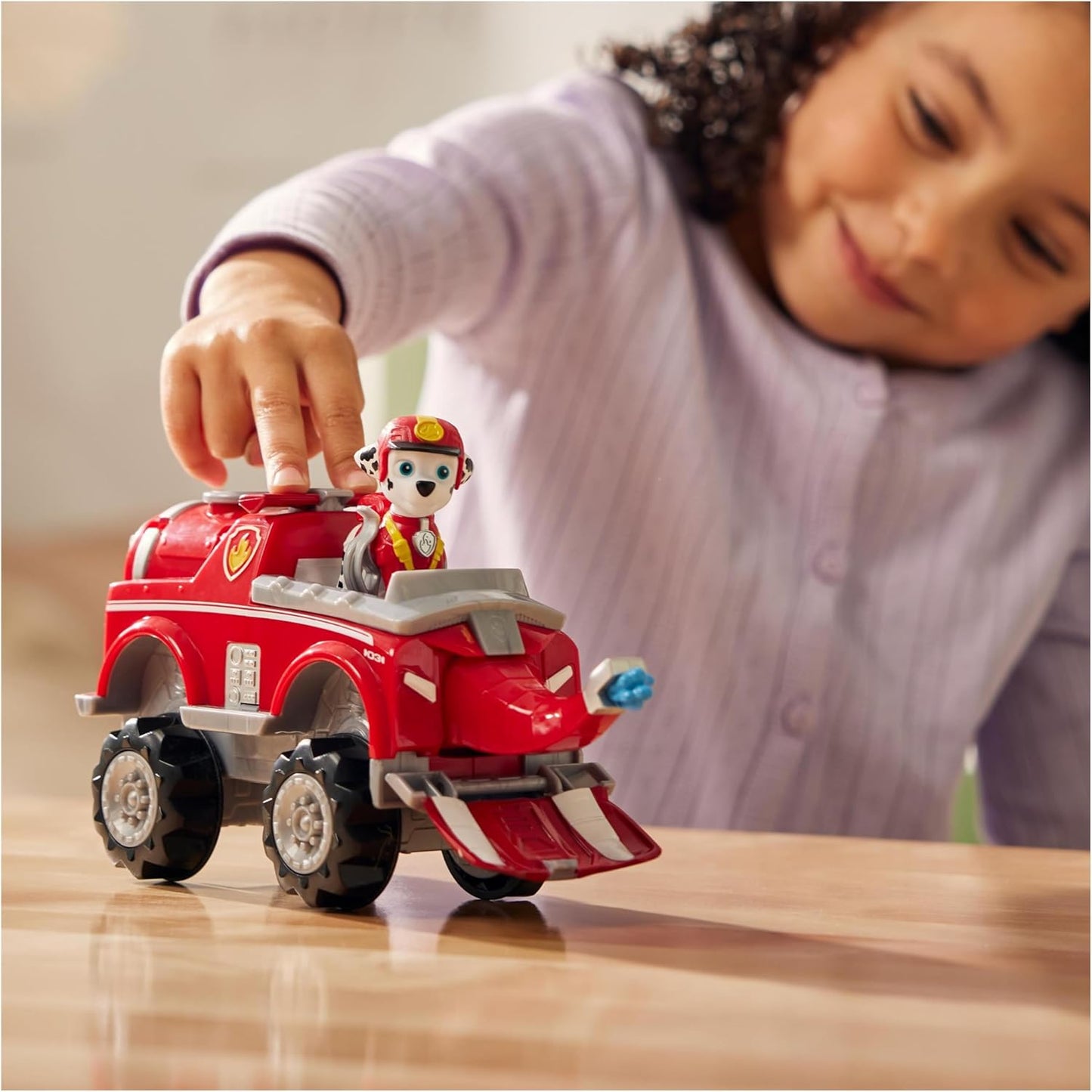 Paw Patrol Jungle Pups, veículo elefante de luxo de Marshall, caminhão de brinquedo com boneco de ação colecionável, brinquedos infantis para meninos e meninas de 3 anos ou mais