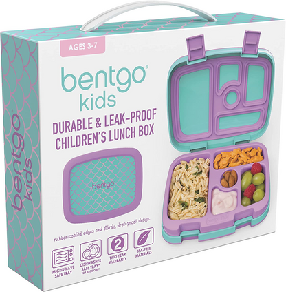 Bentgo lancheira infantil à prova de vazamento, lancheira infantil estilo Bento com 5 compartimentos