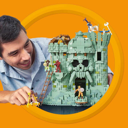 MEGA Conjunto de construção de brinquedos Masters of the Universe, MOTU Castle Grayskull com 3508 peças, 6 microfiguras de ação e acessórios, para colecionadores