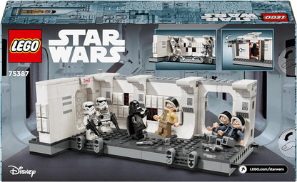 LEGO 75387 Star Wars embarcando no conjunto Tantive IV+8 anos, com 7 minifiguras incl. Darth Vader e ARC Trooper Fives do 25º aniversário