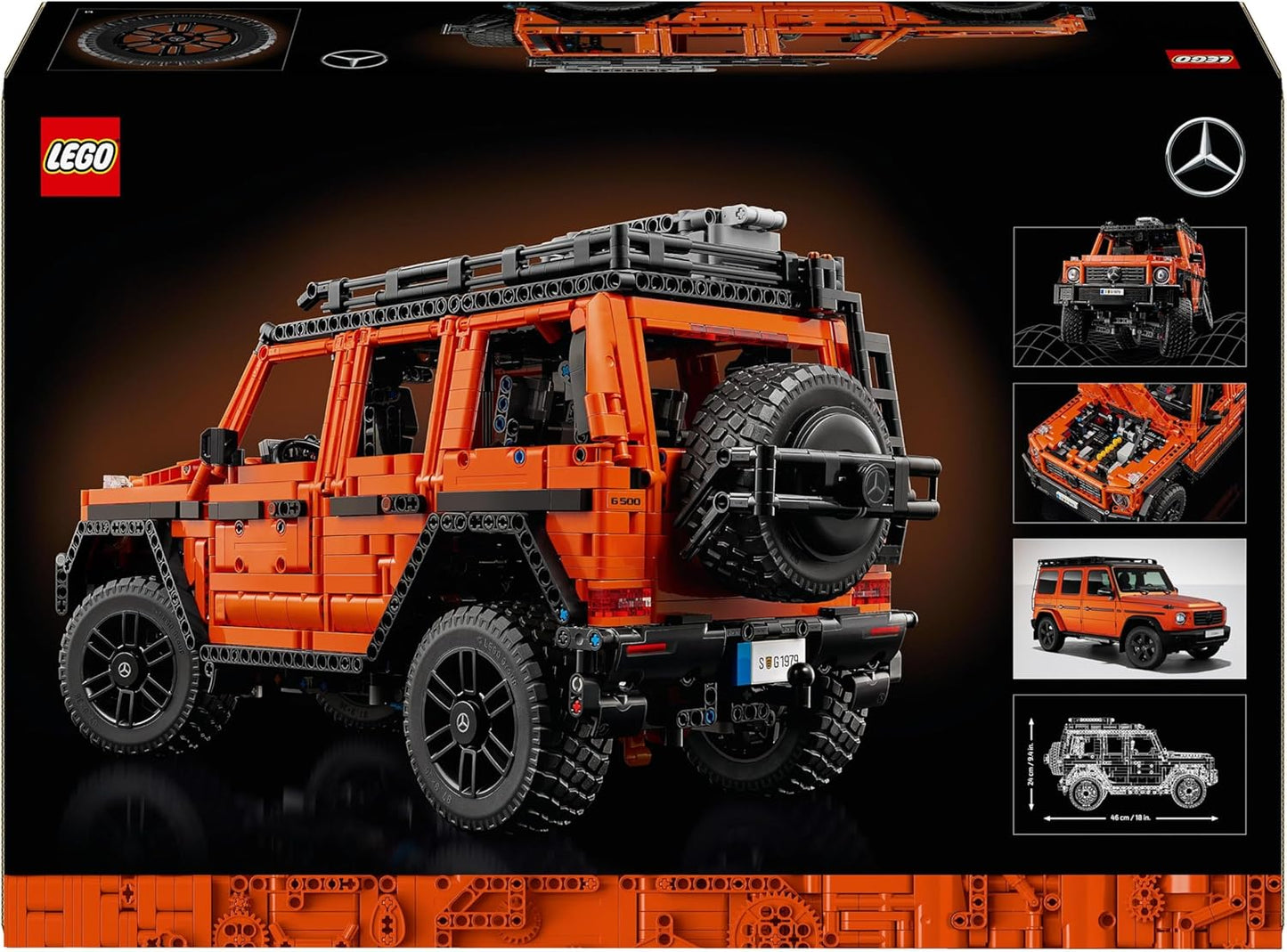 LEGO Conjunto de construção de linha Technic Mercedes-Benz G 500 PROFESSIONAL, kit de modelo de carro para adultos construirem, veículo off-road 4X4 colecionável, presente para homens, mulheres,