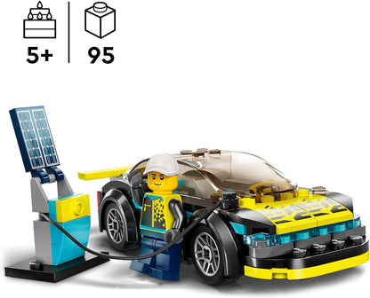 LEGO Brinquedo City Blue Monster Truck para meninos e meninas de 5 anos ou mais, conjunto de veículo com minifigura de motorista, brinquedos criativos de carro de corrida para crianças, ideia de presente de aniversário 60402