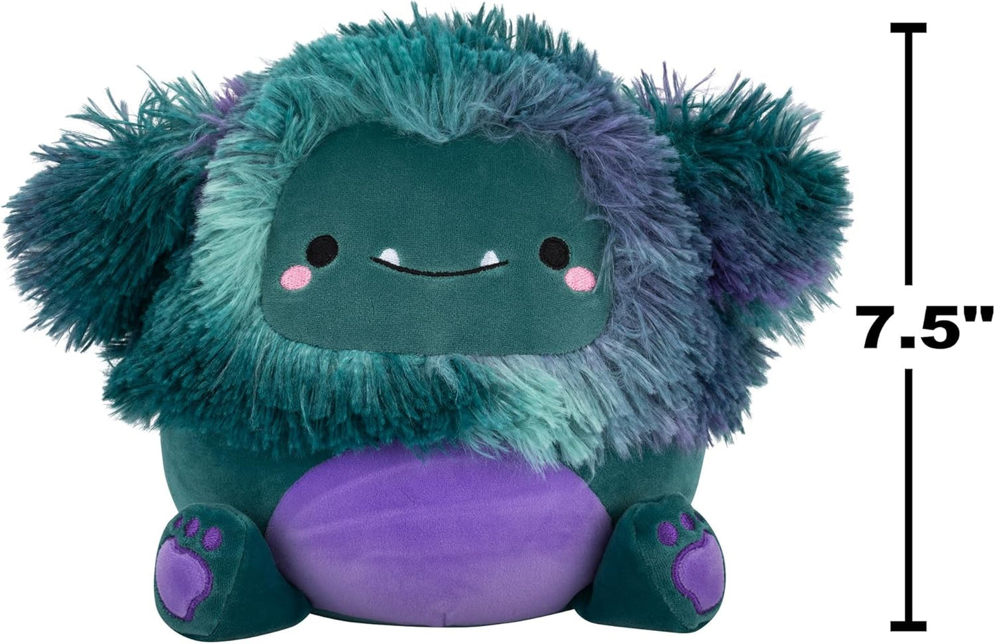 Squishmallows Original 7,5 Polegadas - JT the Dark Teal Bigfoot