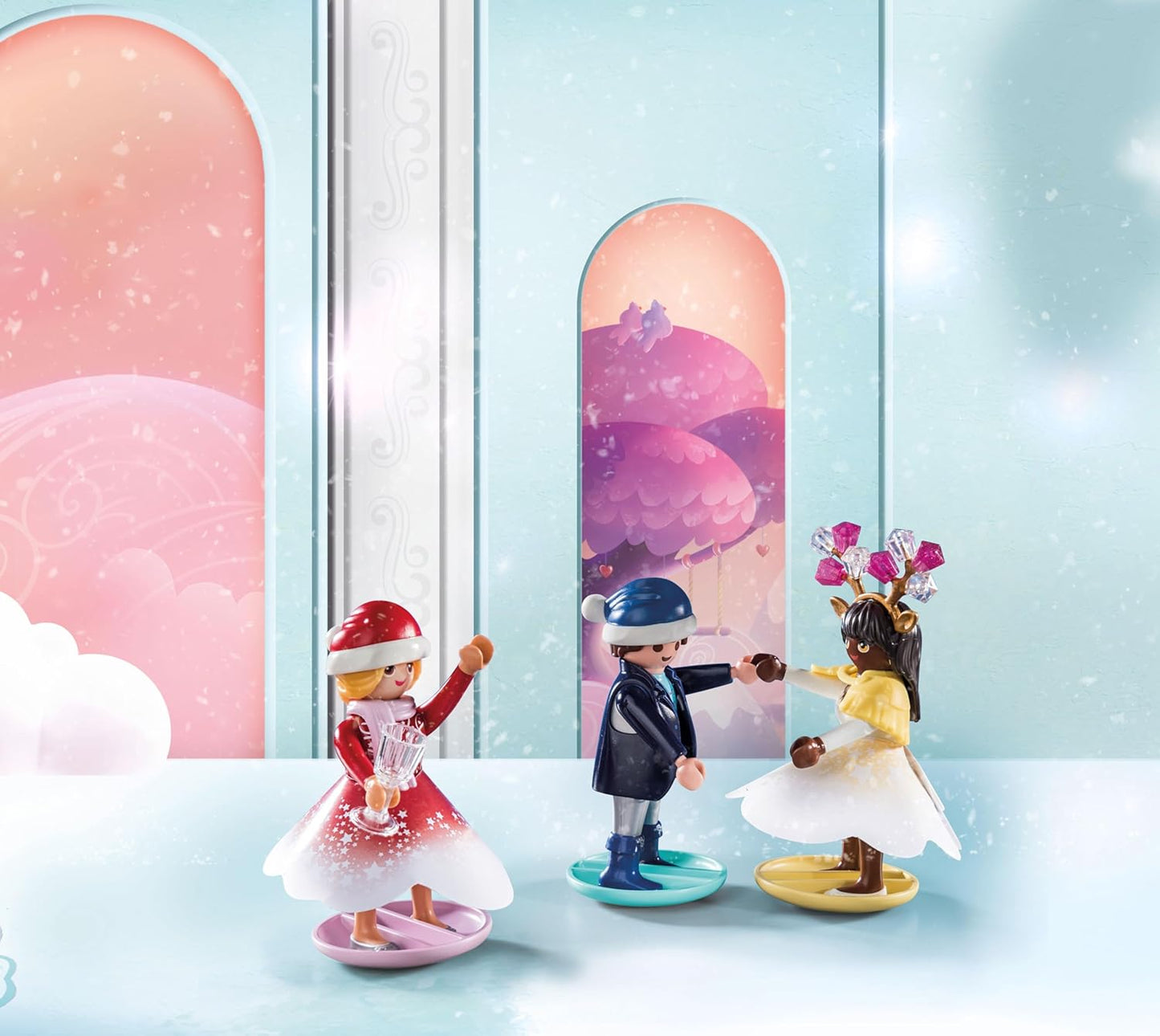 PlayMOBIL 71348: Calendario de Adviento Navidad bajo el arco iris, Fiesta con princesas, 24 días hasta Navidad, Regalos, Juguete coleccionable, Juego de rol divertido e imaginativo, Juegos aptos para niños a partir de 4 años