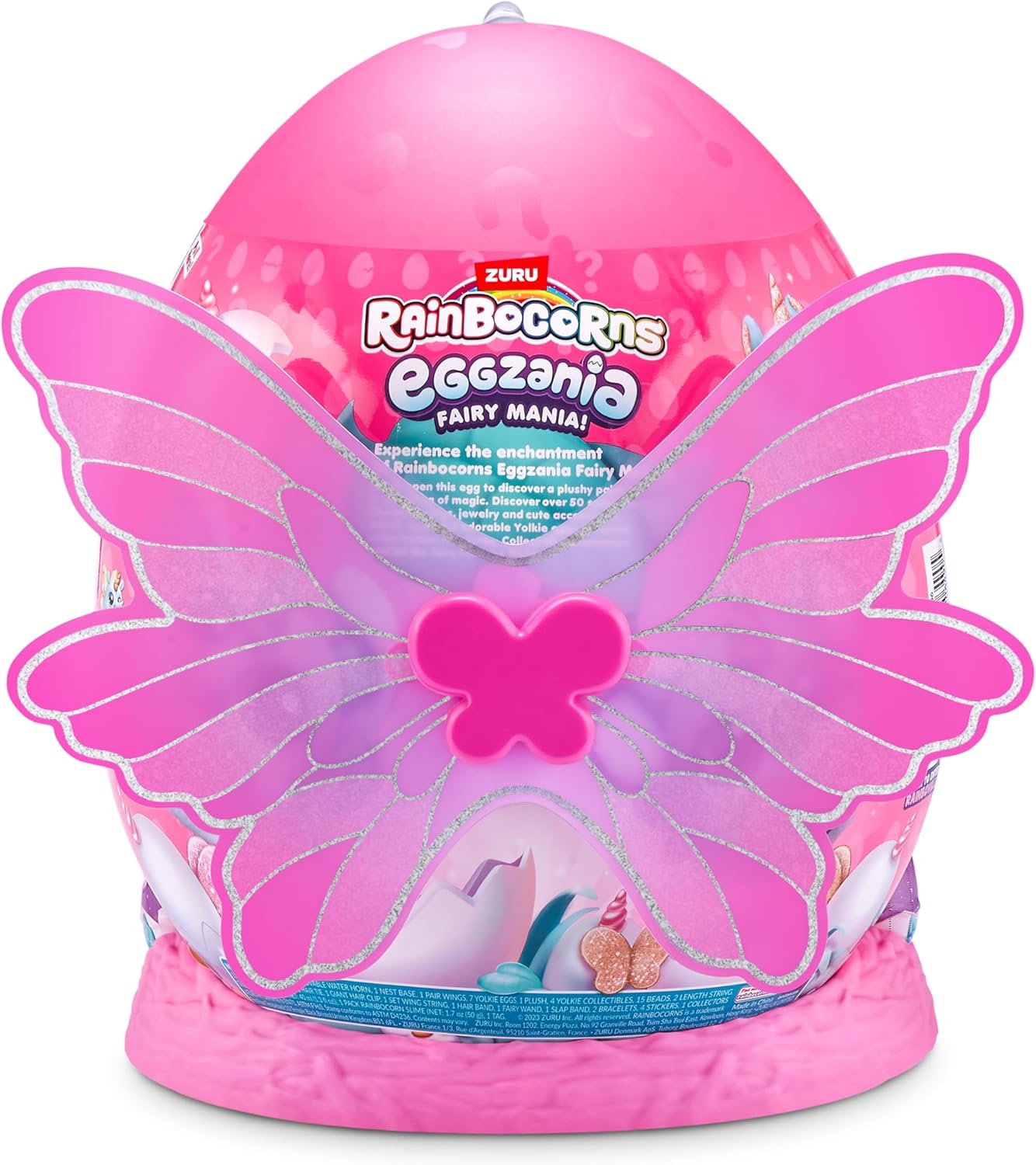 Rainbocorns Eggzania Fairy Mania Koala (Charmalina) da ZURU, brinquedo de pelúcia, pelúcia colecionável, ovos surpresa, acessórios vestíveis, brinquedos para meninas