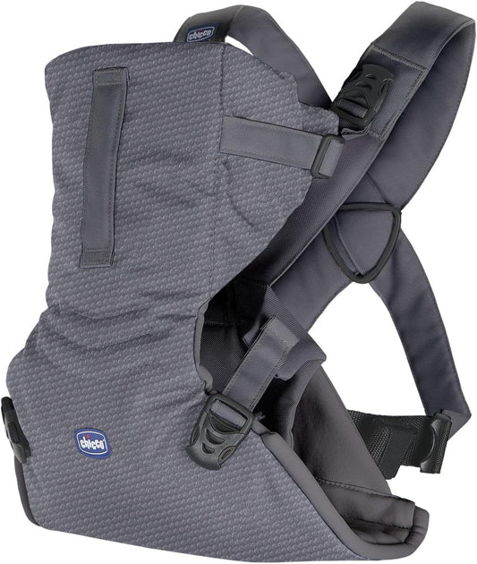 Mochila Porta Bebé Chicco Easyfit, Gris Luna | Nacimiento: 9 kg, portabebés cómodo, totalmente ajustable, orientado hacia adelante y hacia atrás