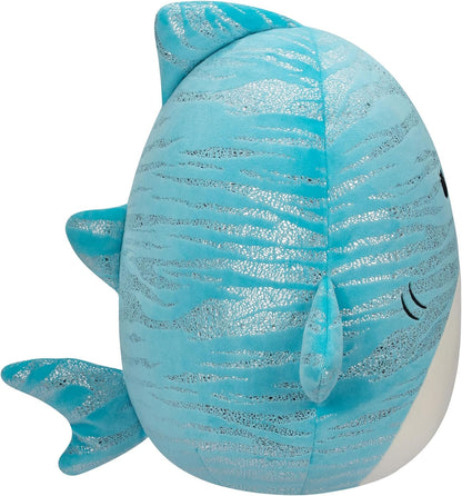 Squishmallows 12" Lamar - Tubarão Baleia Azul