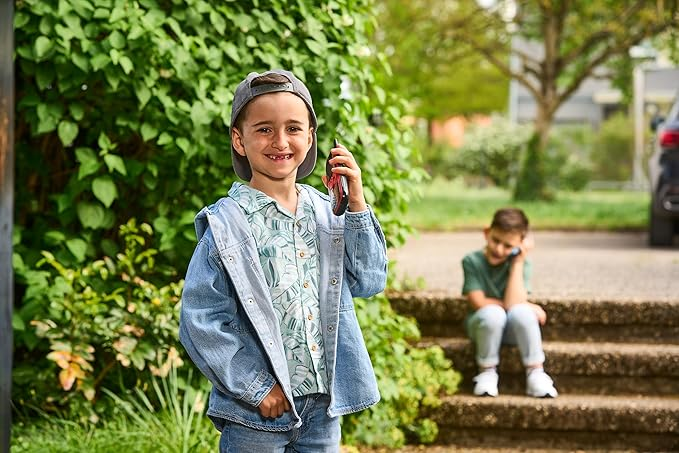 VTech KidiGear Walkie Talkies Explorer, Walkie Talkies externos com conexão digital segura, tocha, efeitos de voz, animações e jogos, brinquedo para crianças de 5, 6, 7 anos ou mais, versão em inglês