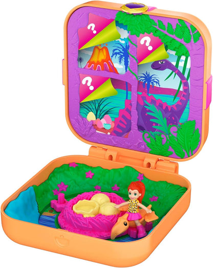 Polly Pocket GKV10 Dino Discovery Compacto, Multi