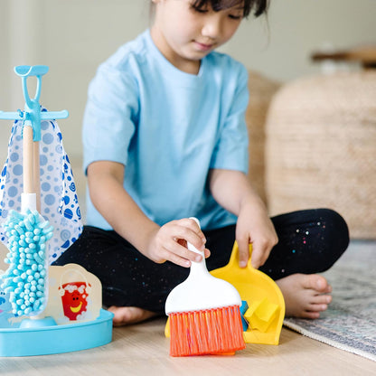 Melissa & Doug As pistas de Blue e você! Conjunto de jogos para tempo de limpeza | Brinquedo de dramatização para crianças | Limpeza de brinquedos para crianças | 3 e superiores | Presente para meninos ou meninas