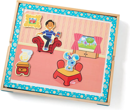 Melissa & Doug 33012 Blue's Clues & You Jogo de imagens magnéticas de madeira, multi