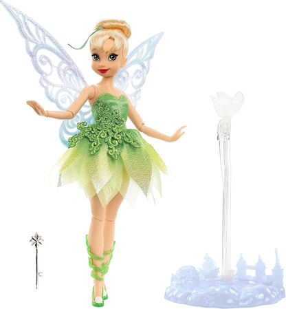 Mattel Boneca Tinker Bell colecionadora da Disney com asas para comemorar os 100 anos de maravilhas da Disney, inspirada no filme da Disney, presentes para crianças e colecionadores