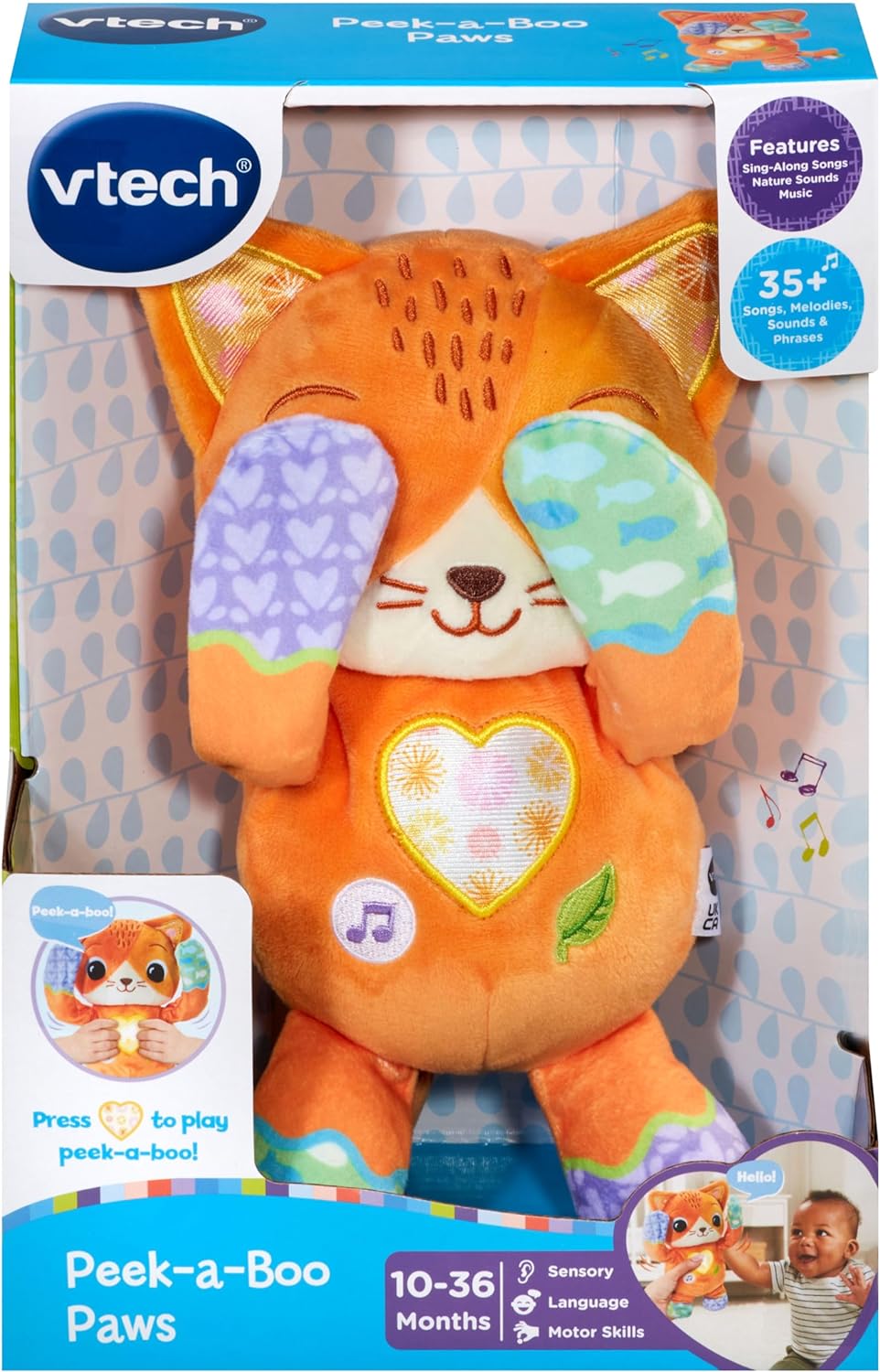 VTech Baby Paws Hide and Seek Juguete interactivo para esconder y bus
