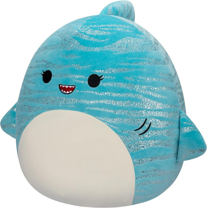 Squishmallows 12" Lamar - Tubarão Baleia Azul