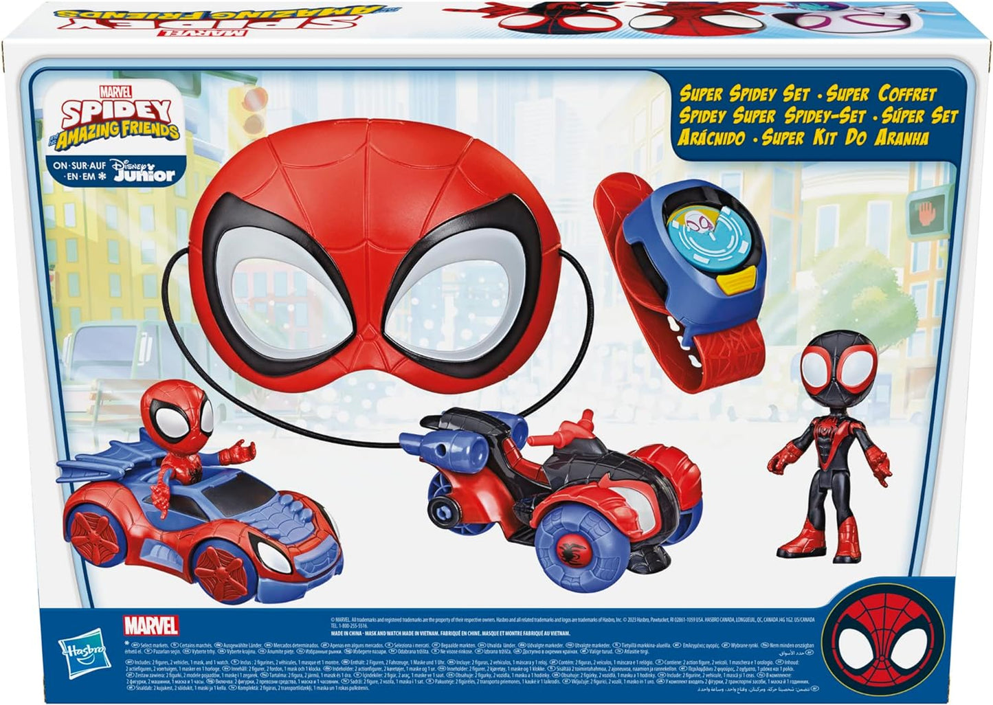 SPIDEY AND HIS AMAZING FRIENDS PACOTE DE VEÍCULOS DE ROLE PLAY Exclusivo da Amazon