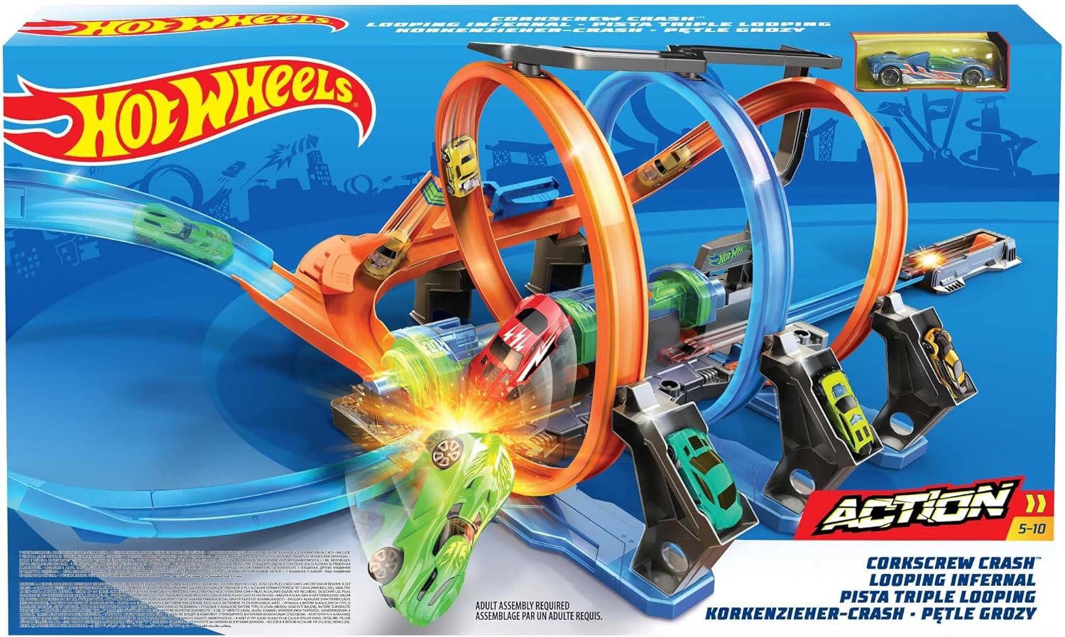 Pista hot wheel discount motorizada