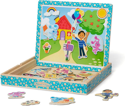 Melissa & Doug 33012 Blue's Clues & You Jogo de imagens magnéticas de madeira, multi