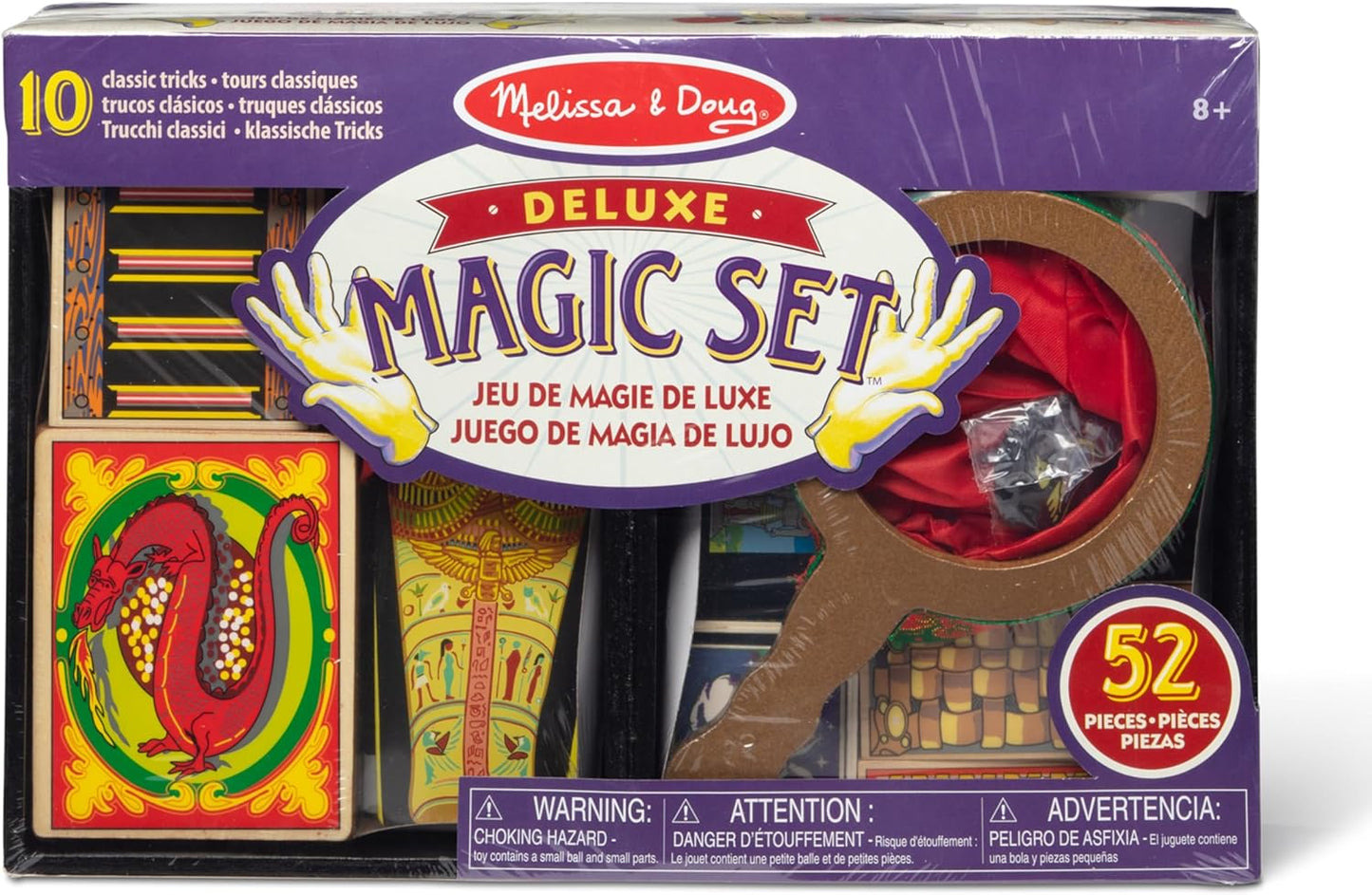 Melissa & Doug Kids Magic Set Brinquedos de dramatização | Brinquedos mágicos para crianças e bebês | Truques de Halloween para crianças | Crianças se vestem para meninas ou meninos | Finja brincar de presentes para crianças