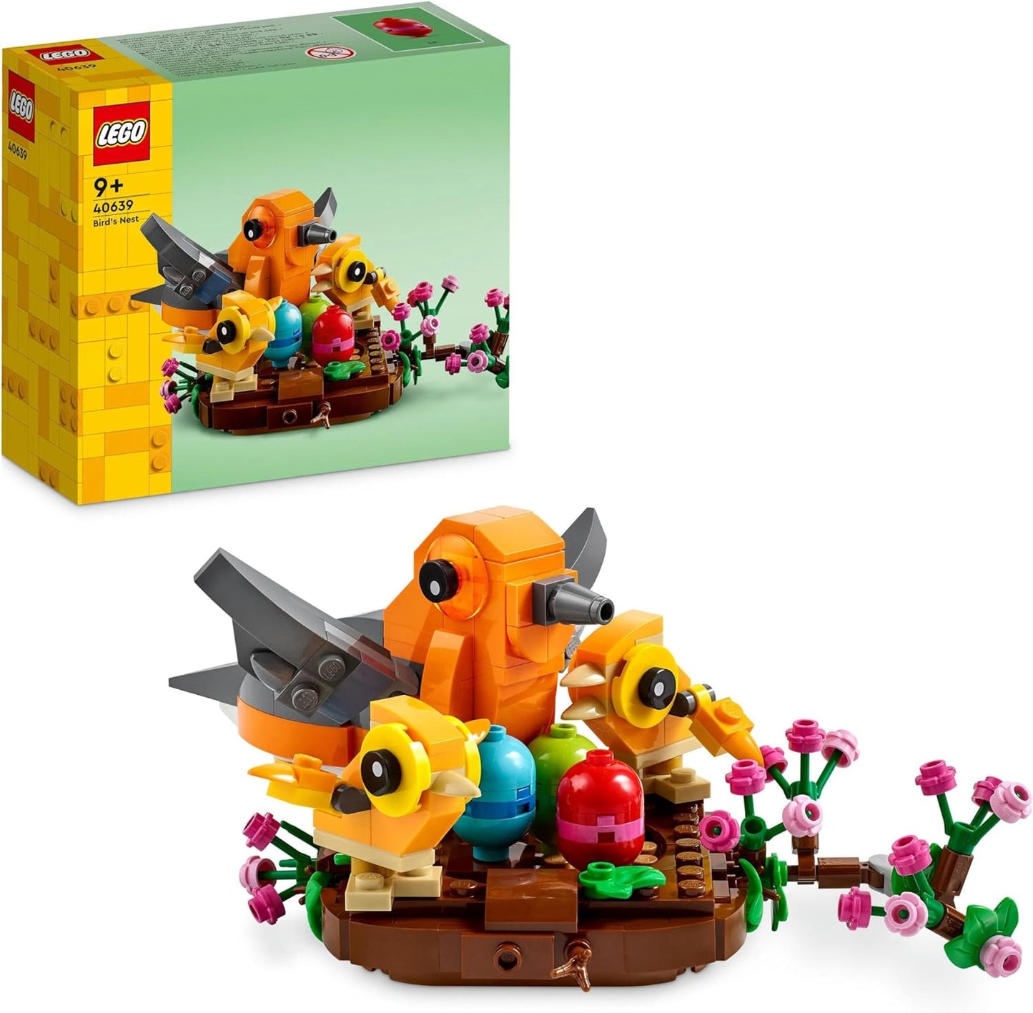 LEGO Conjunto de ninho de pássaro criador, brinquedos de construção para meninas, meninos e crianças de 9 anos ou mais com paixão por animais, inclui 3 pássaros de brinquedo, decoração de quarto infantil, presente de Páscoa, ideia de presente