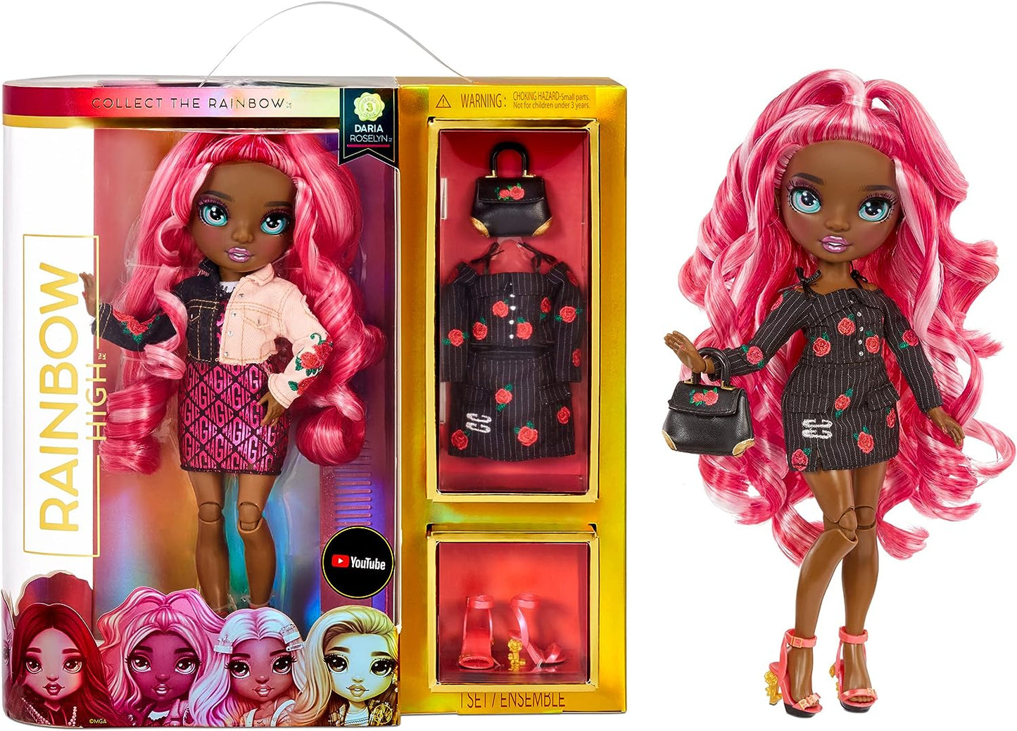 Rainbow High Fashion Boneca DARIA Roselyn Rose