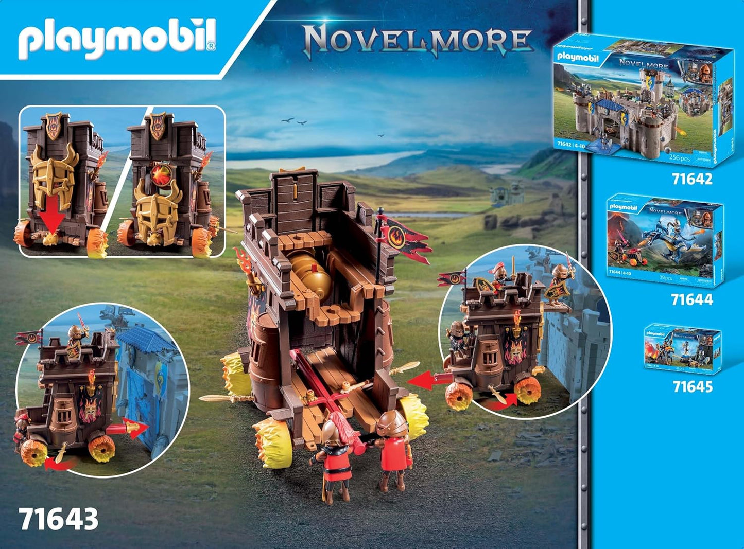 Playmobil Vagão de batalha com canhão de fogo