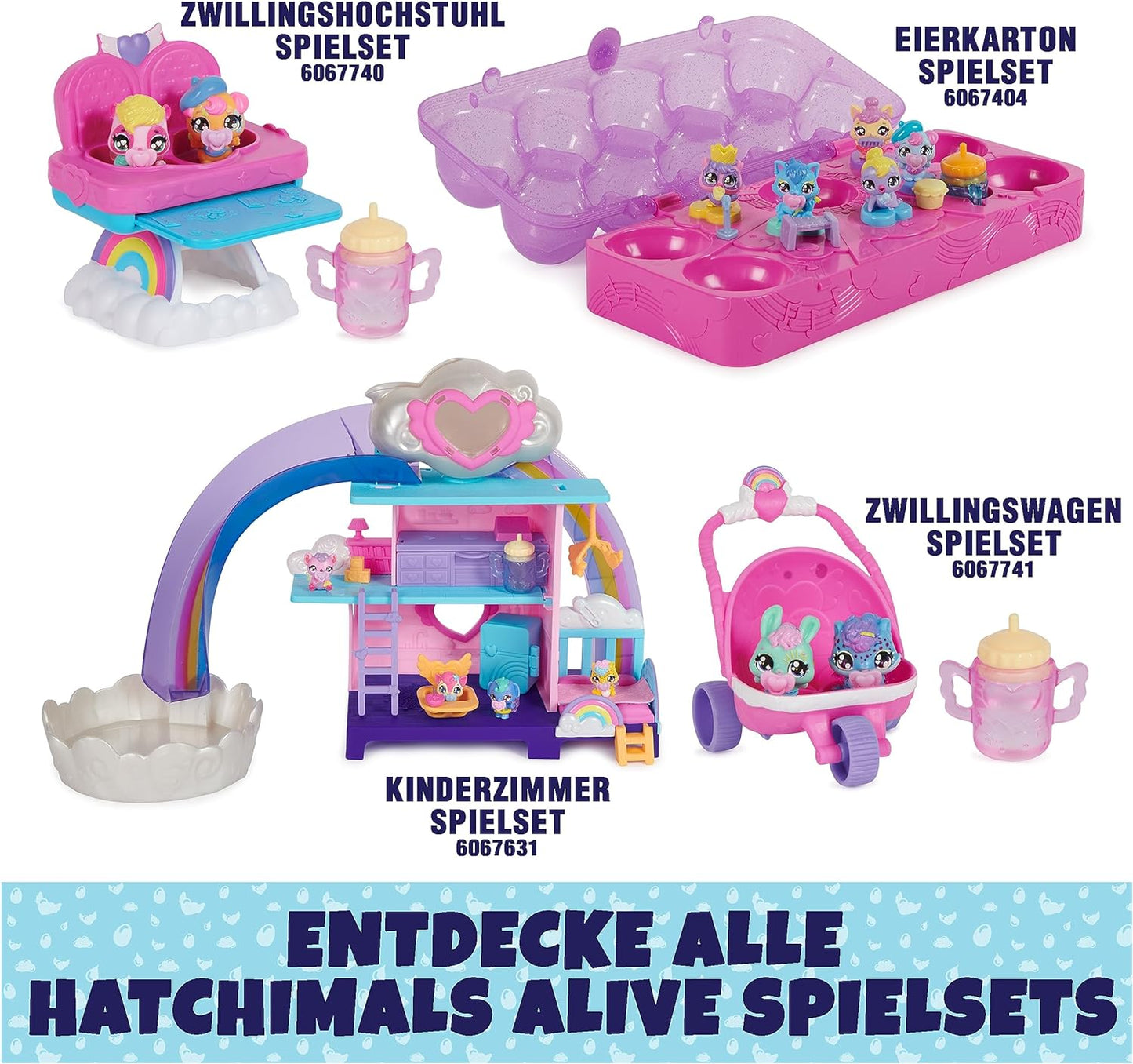 HATCHIMALS Alive, brinquedo de caixa de ovos com 5 minifiguras-  a partir de 3 anos